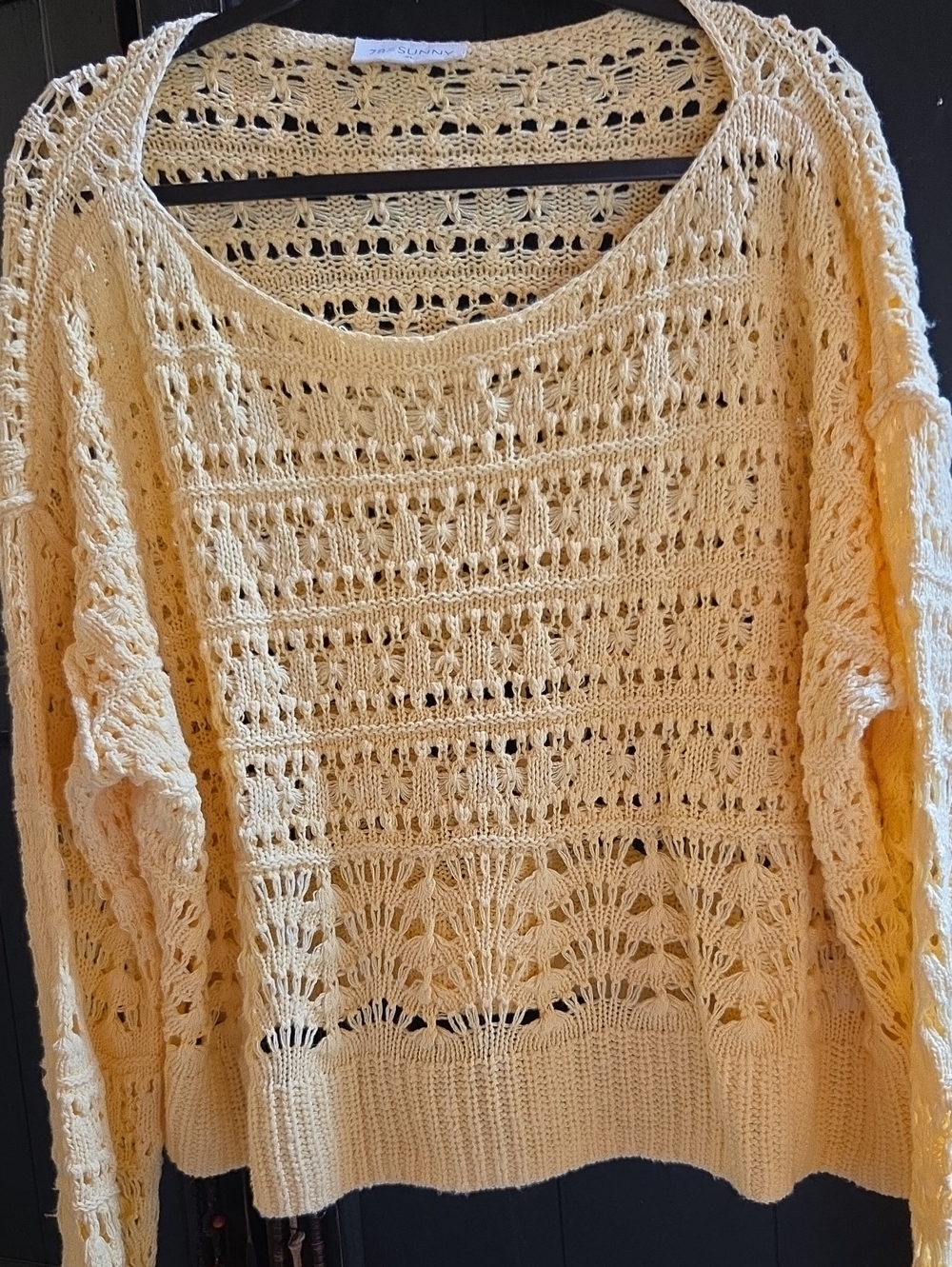 Crochet Yellow Sweater. Buttery Beauty of A Color..